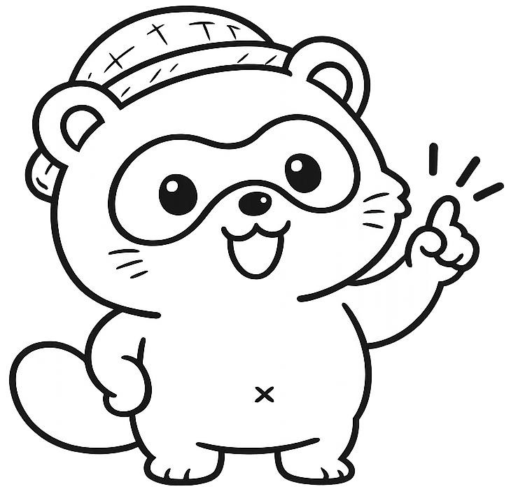 たぬきキャラクター